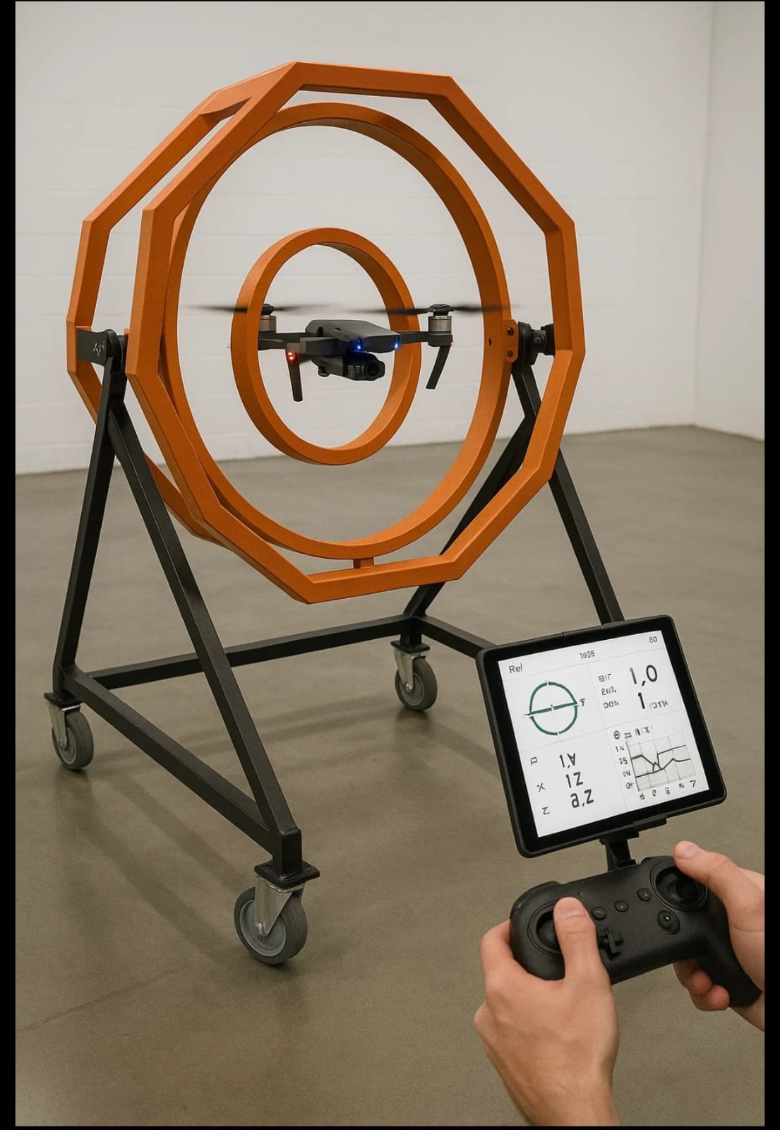 WORLDS FIRST 5 AXIS FPV & DRONE TRAINING RIGS (COMPATIBLE WITH 5",7",10" FPV ) (12-14-16 INCH)